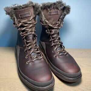 Merrell Brown Leather Winter Boots Size 9.5
